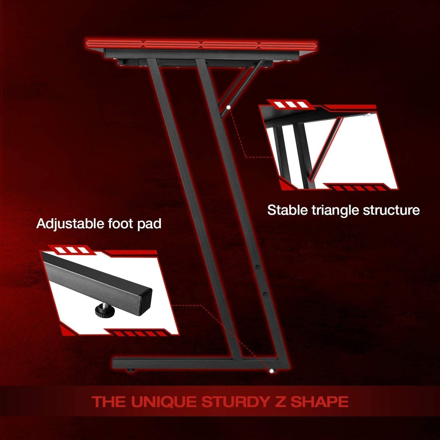 L-Shaped Gaming Workstation – Space-Saving Desk for Pro Gamers