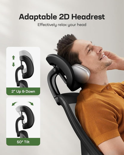 Ergonomic Desk Chair – Breathable Mesh & Lumbar Back Support