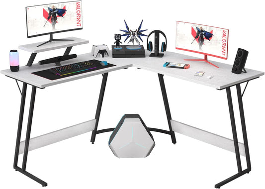 Ergonomic L-Shape Gaming Desk – Sleek Design with Ample Workspace